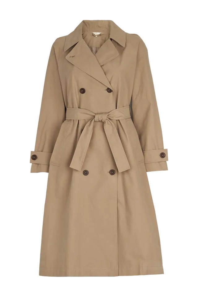 basic-apparel-gise-coat-trenchcoat-sepia-tint-mit-g-rtel image 1