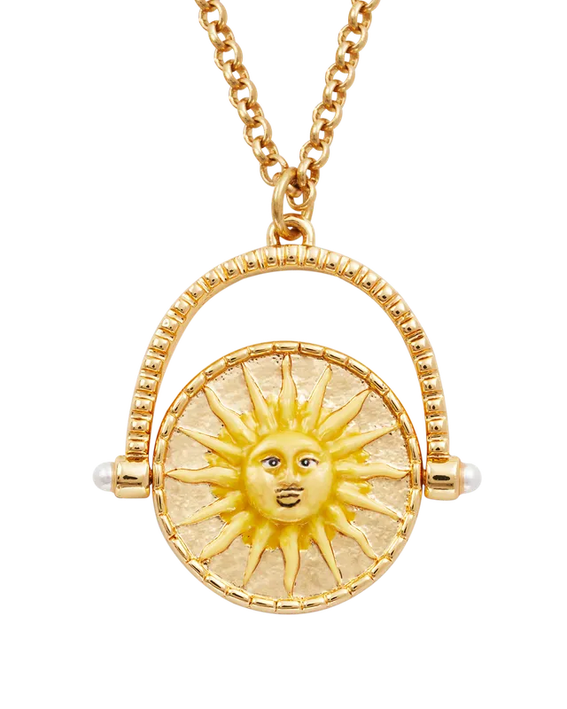 fable-england-jewellery-sun-moon-kette-gold-spinner-perle image 1