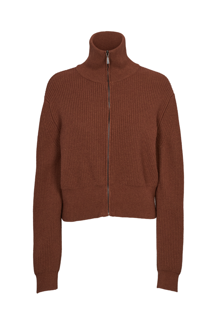 basic-apparel-cady-zip-cardigan-tortoise-shell-wolle image 7