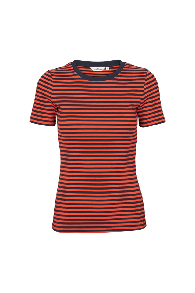 basic-apparel-ludmilla-o-neck-t-shirt-sky-captain-grenadine image 1
