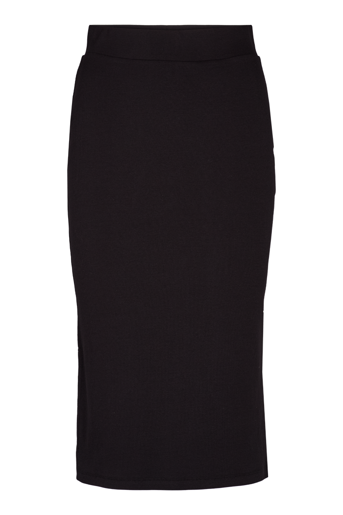 basic-apparel-ludmilla-long-skirt-rock-schwarz-bio image 1