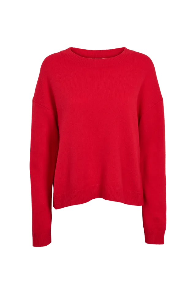 basic-apparel-liz-o-neck-pullover-tomato-merinowolle image 1