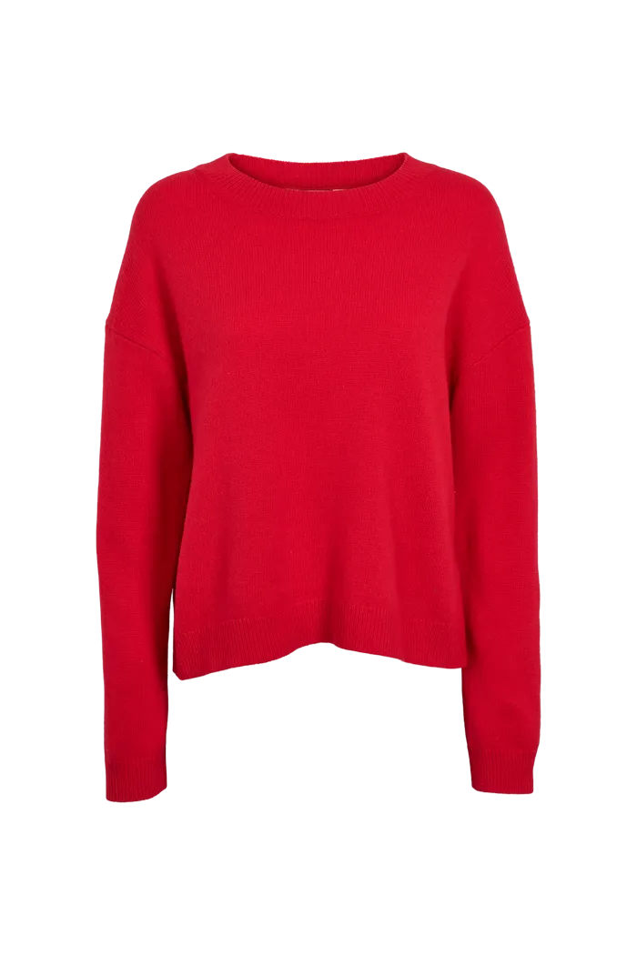 basic-apparel-liz-o-neck-pullover-tomato-merinowolle image 1