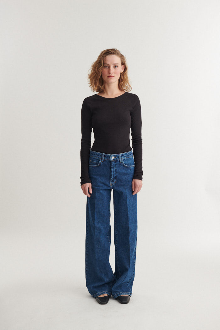 basic-apparel-arense-ls-tee-shirt-schwarz-bio-baumwolle image 4