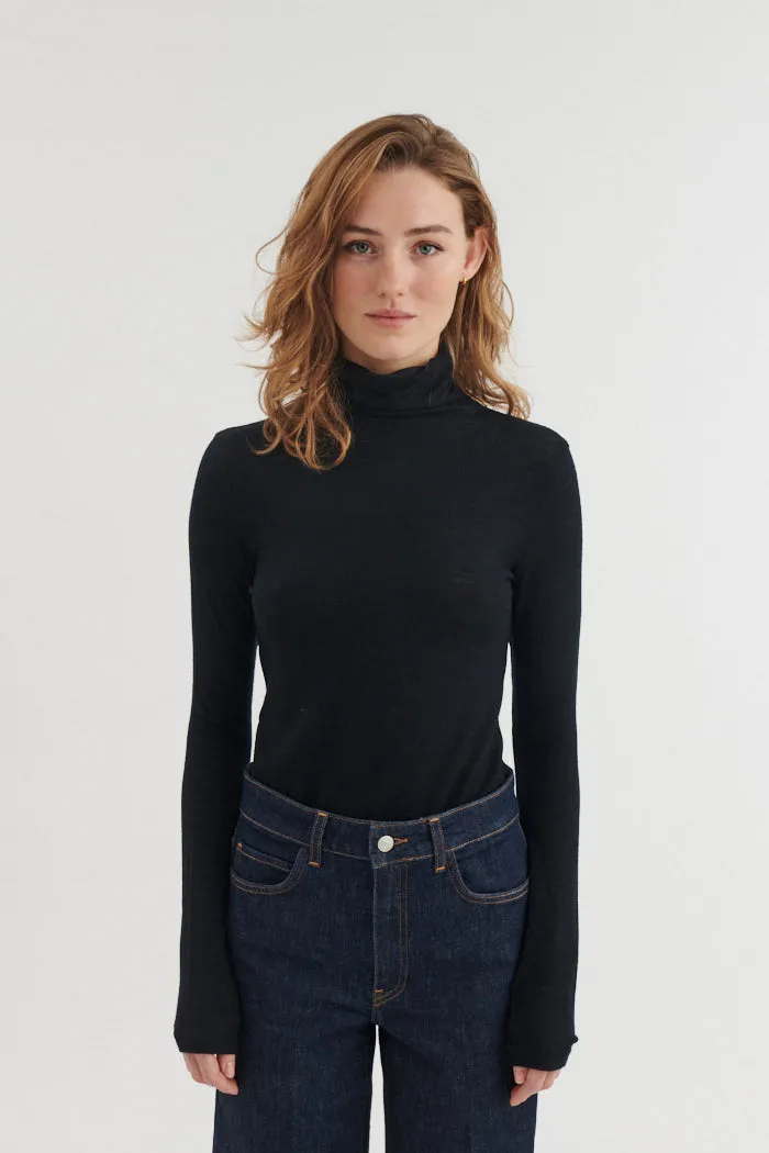 basic-apparel-rinja-t-neck-rollkragenshirt-black-wolle image 1