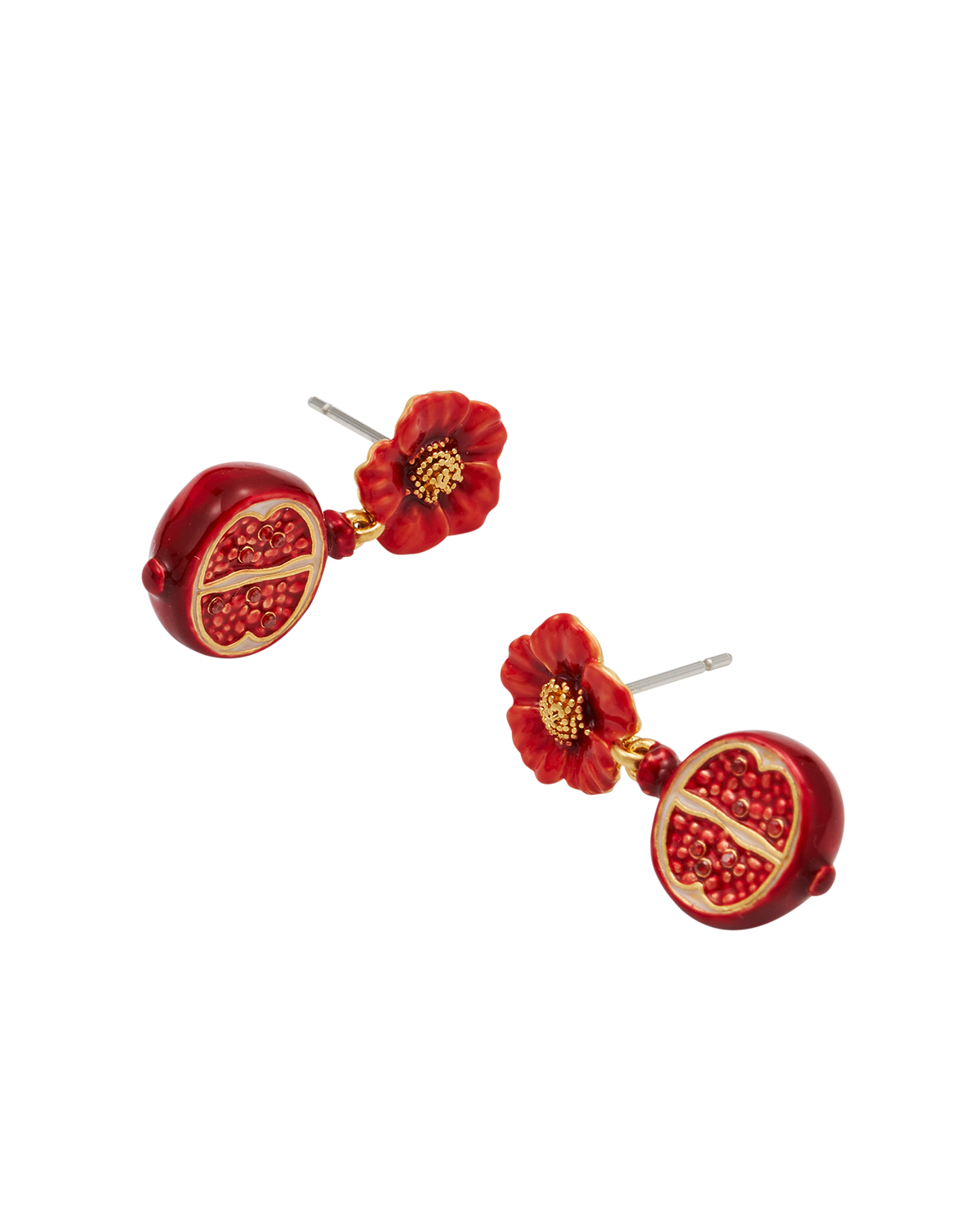 fable-england-blossom-granatapfel-ohrh-nger-gold-rot image 5