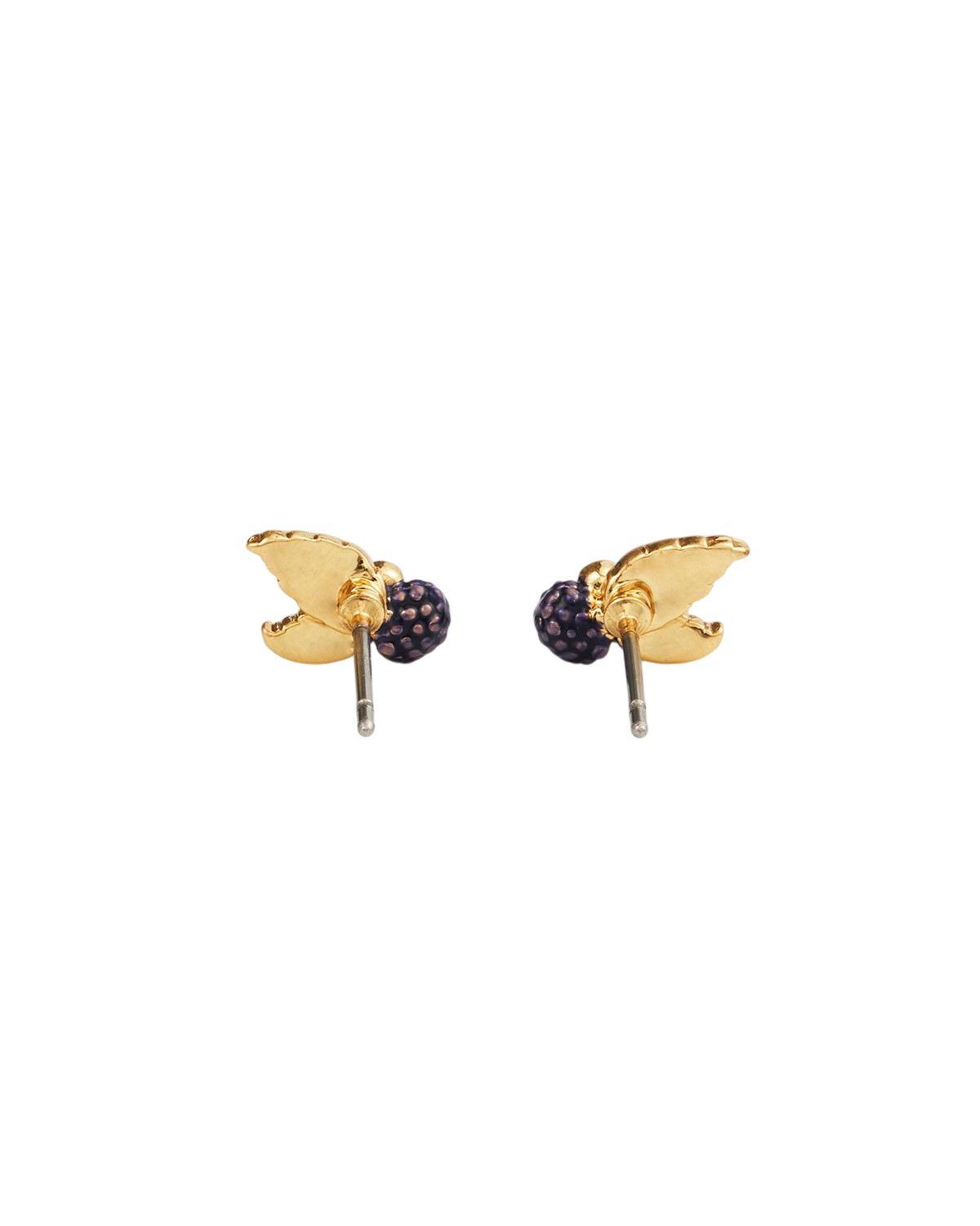 fable-england-orla-blackberry-ohrstecker-gold-granat image 5