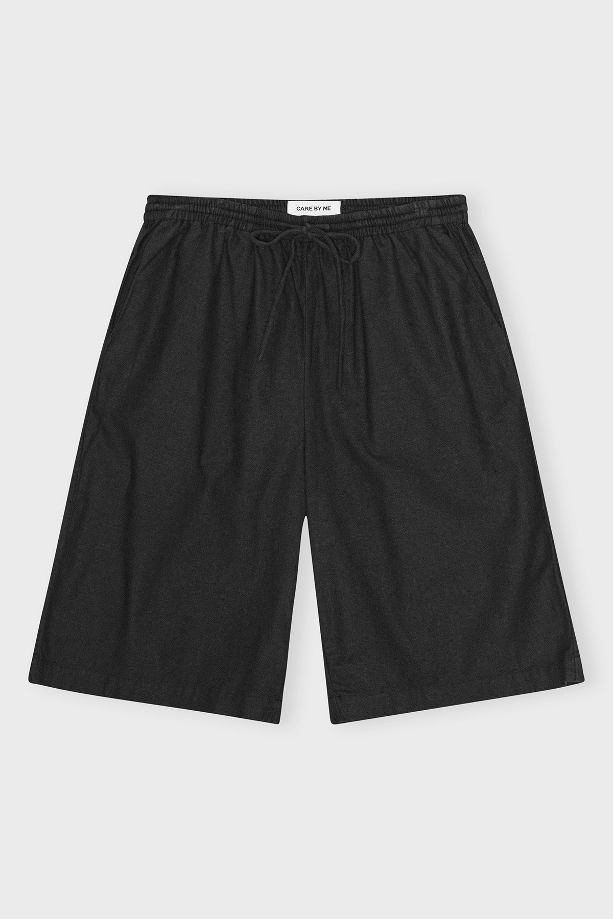 care-by-me-cecilie-shorts-kurze-hose-black-bio-baumwolle-leinen image 5
