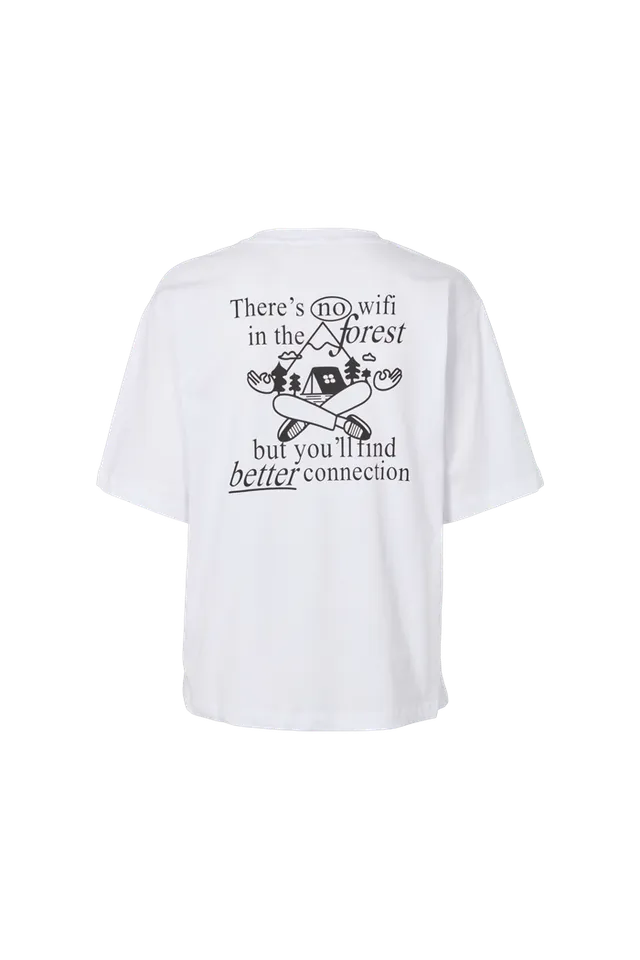 basic-apparel-raja-forrest-tee-t-shirt-white-print-loose image 1