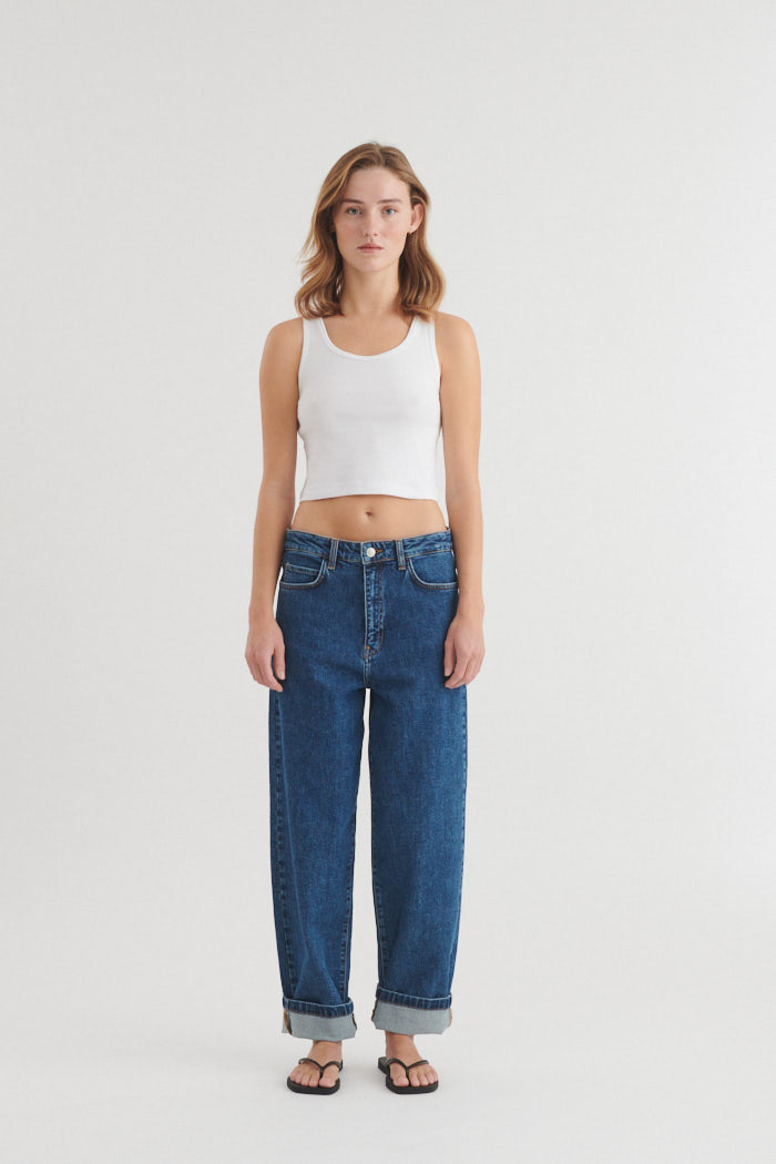 basic-apparel-ludmilla-crop-tank-top-bright-white-bio-baumwolle image 5