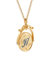 fable-england-jewellery-h-initial-hydrangea-halskette-gold image 7
