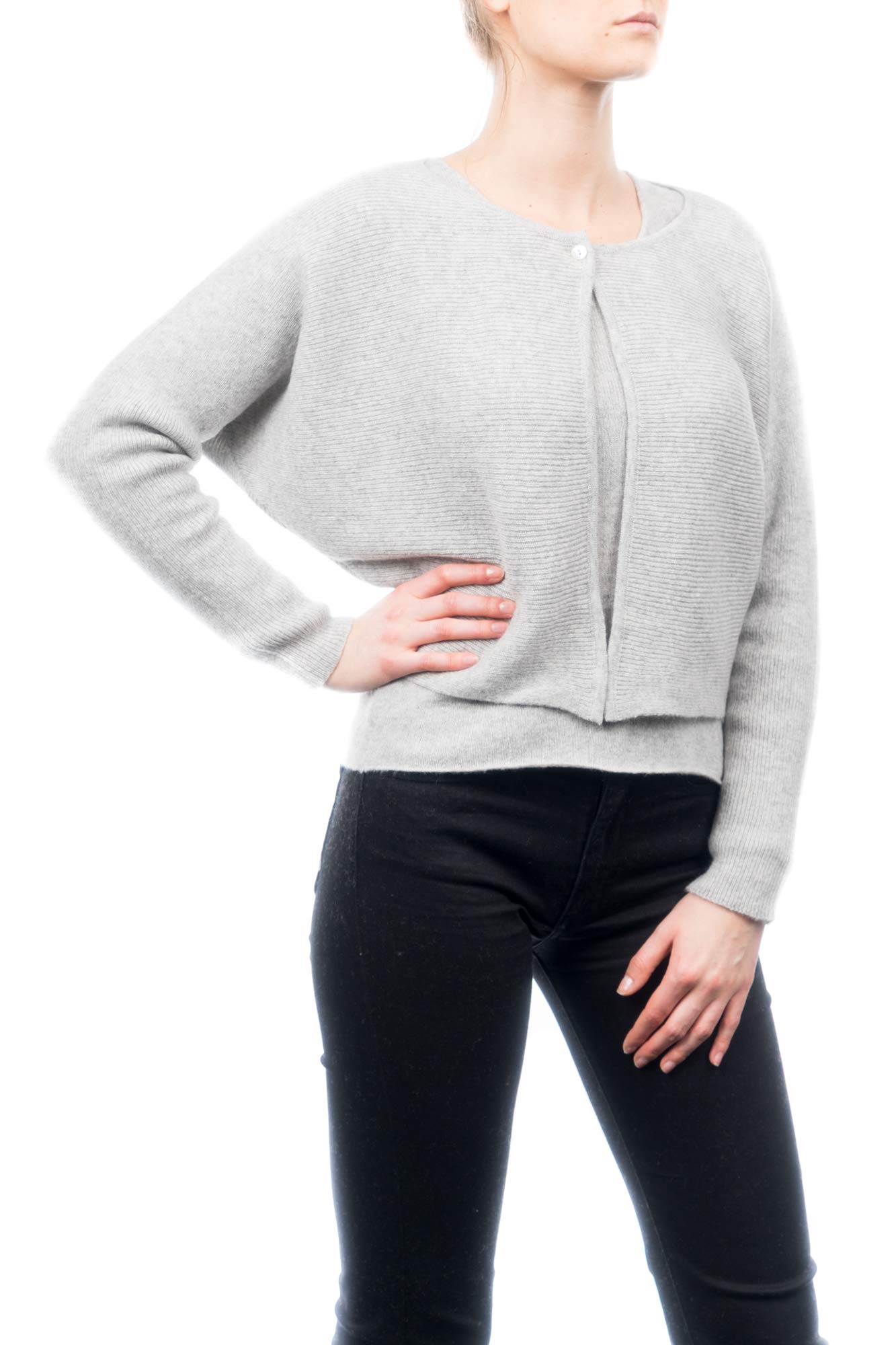 dalle-piane-sweater-strickjacke-kaschmir-rot-mit-kn-pfen image 8