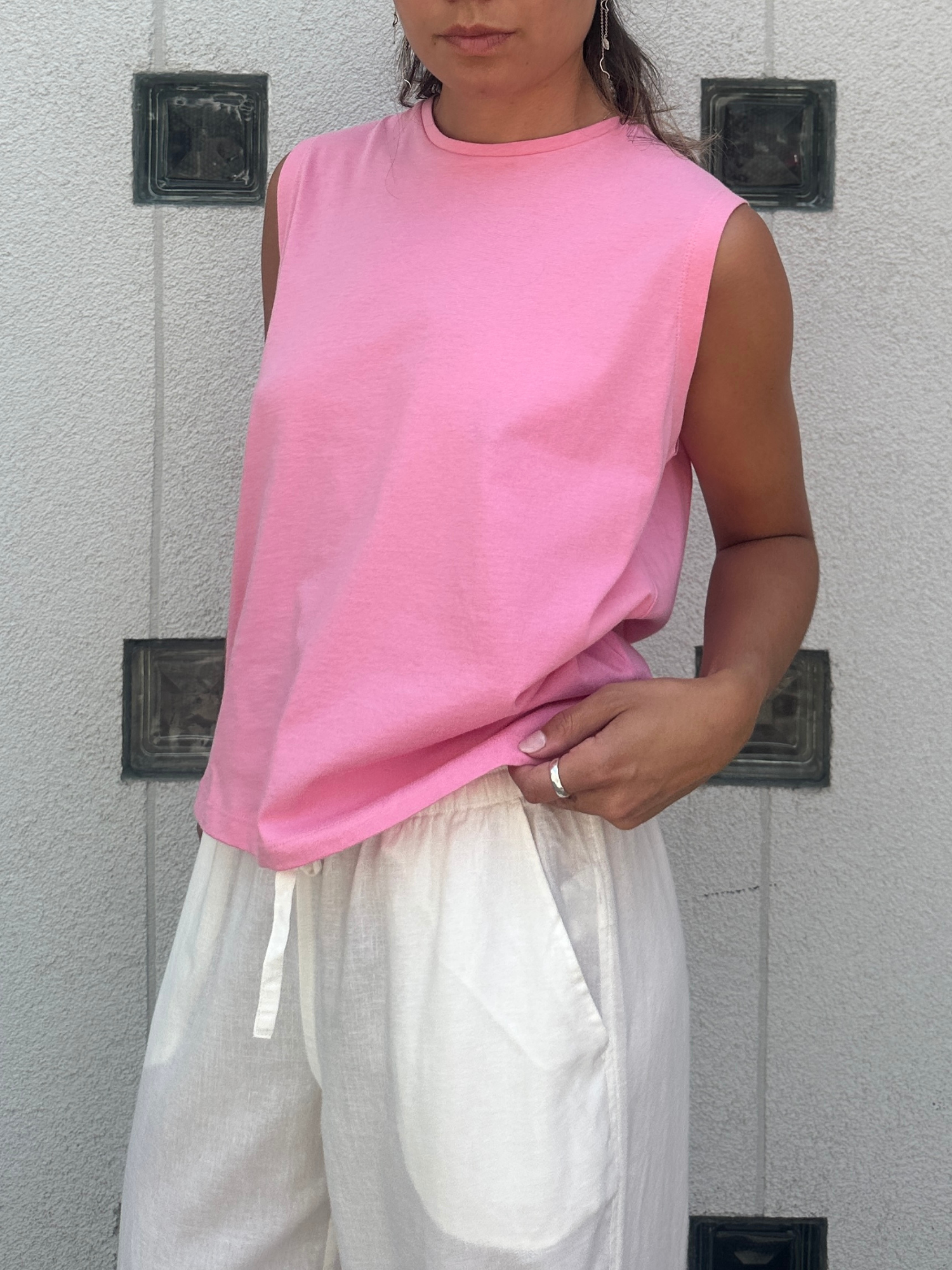 basic-apparel-raja-tank-tanktop-cashmere-rose-bio-baumwolle image 2