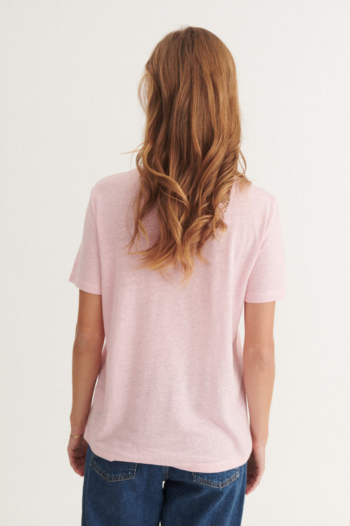basic-apparel-kali-tee-t-shirt-rosa-viskose-leinen image 3