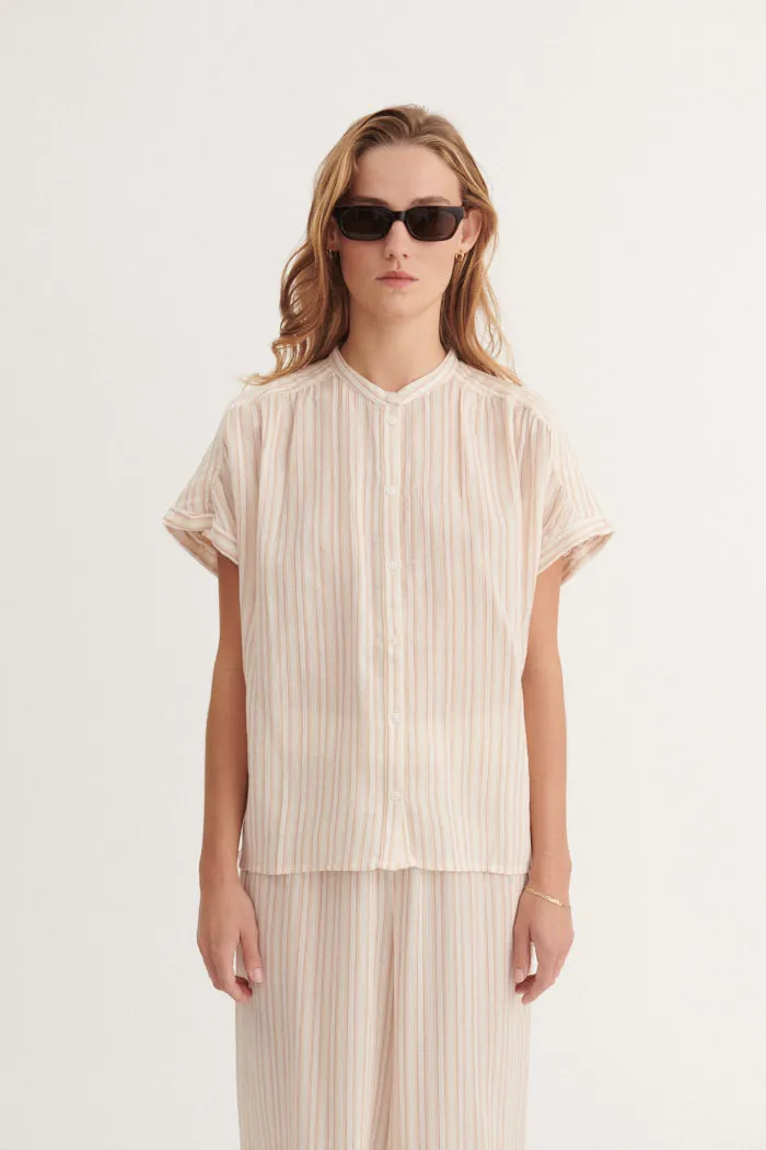 basic-apparel-calli-ss-shirt-streifen-bio-baumwolle-oversize image 1
