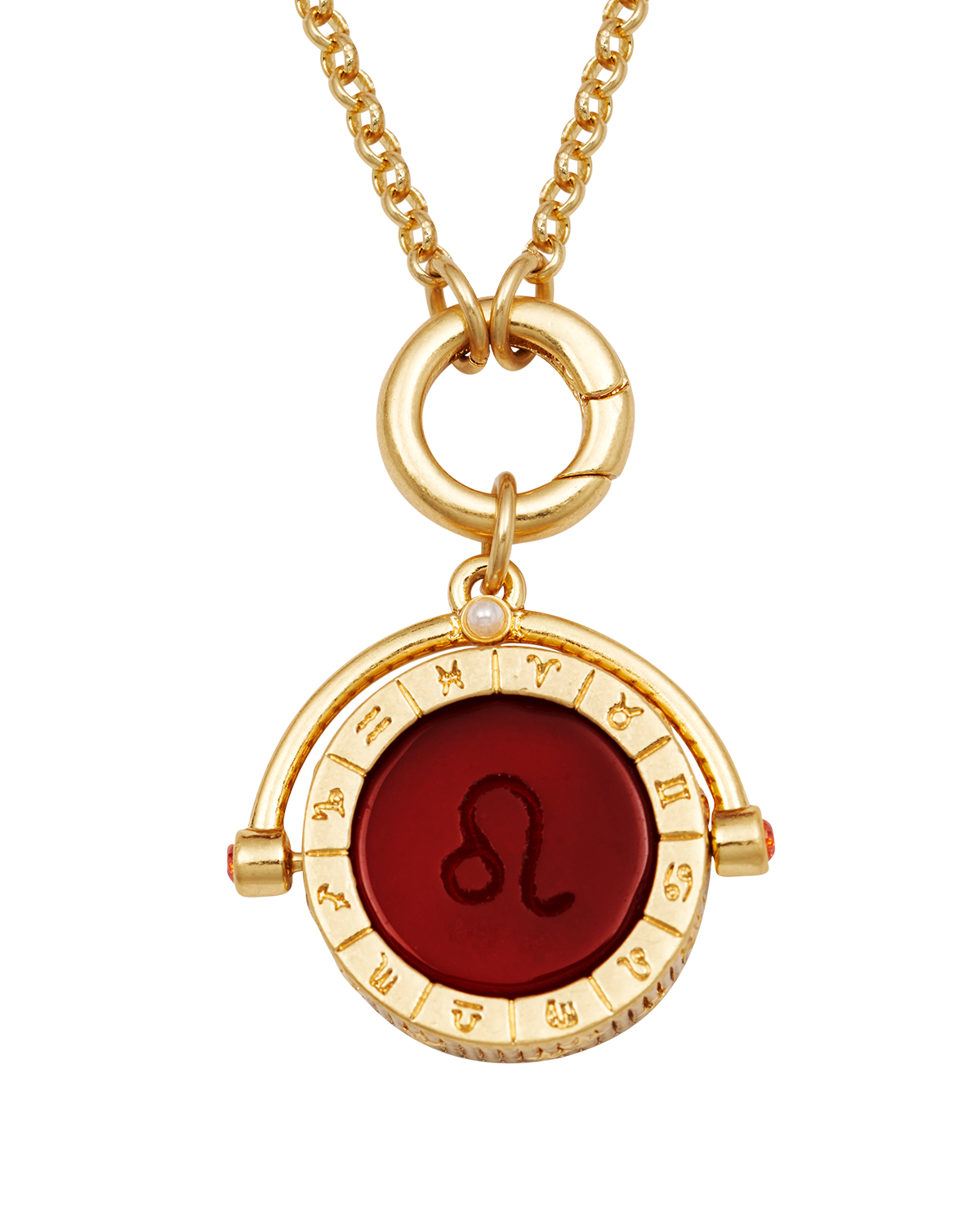 fable-england-leo-kette-sternzeichen-halskette-gold-karneol image 4