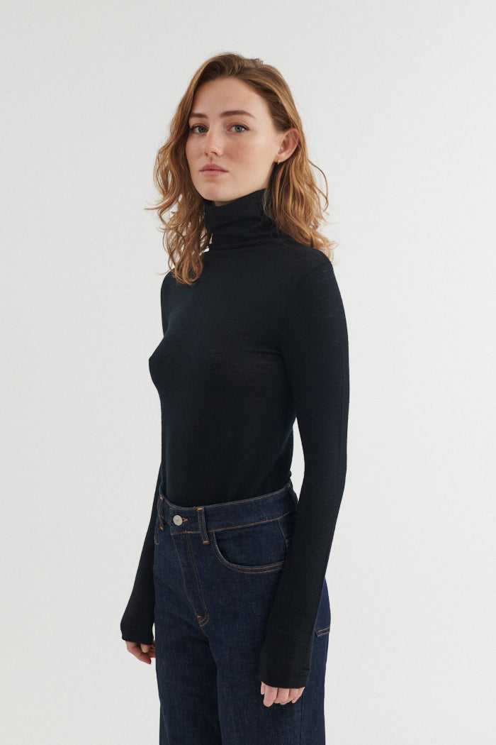basic-apparel-rinja-t-neck-rollkragenshirt-black-wolle image 2