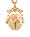 fable-england-t-initial-tulip-halskette-gold-spinner-tulpe image 3