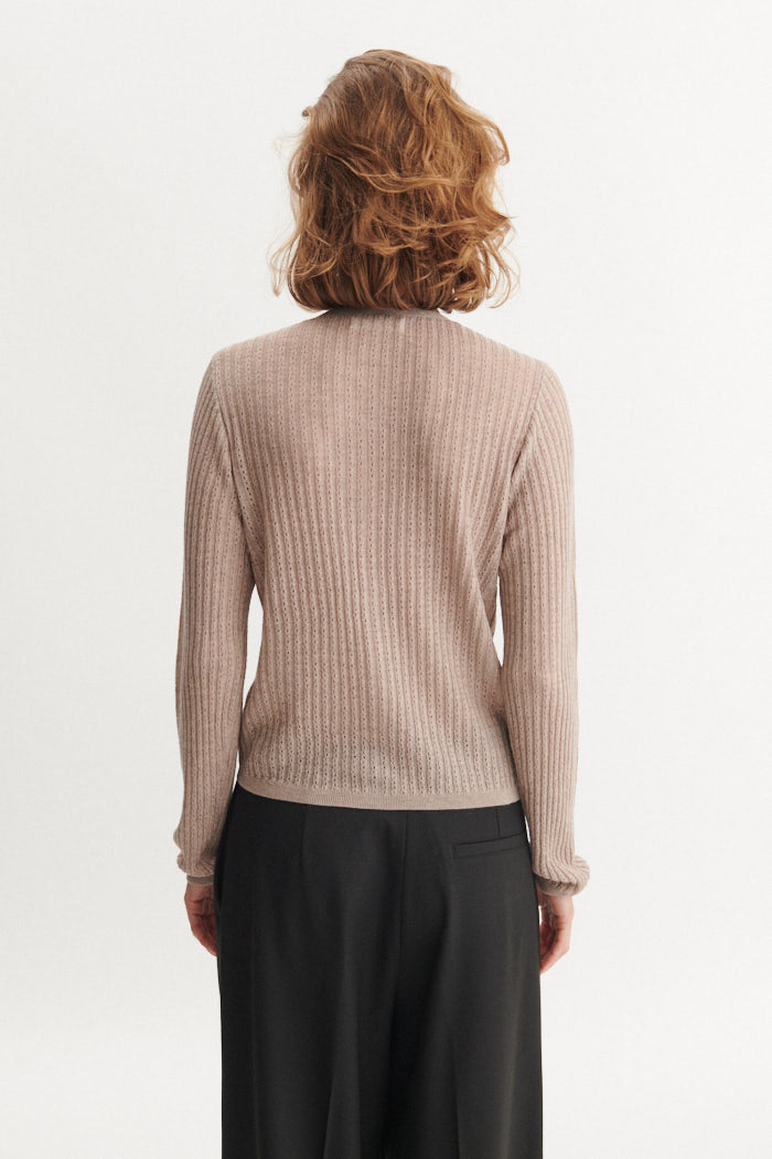 basic-apparel-adi-cardigan-natural-melange-pointelle image 3
