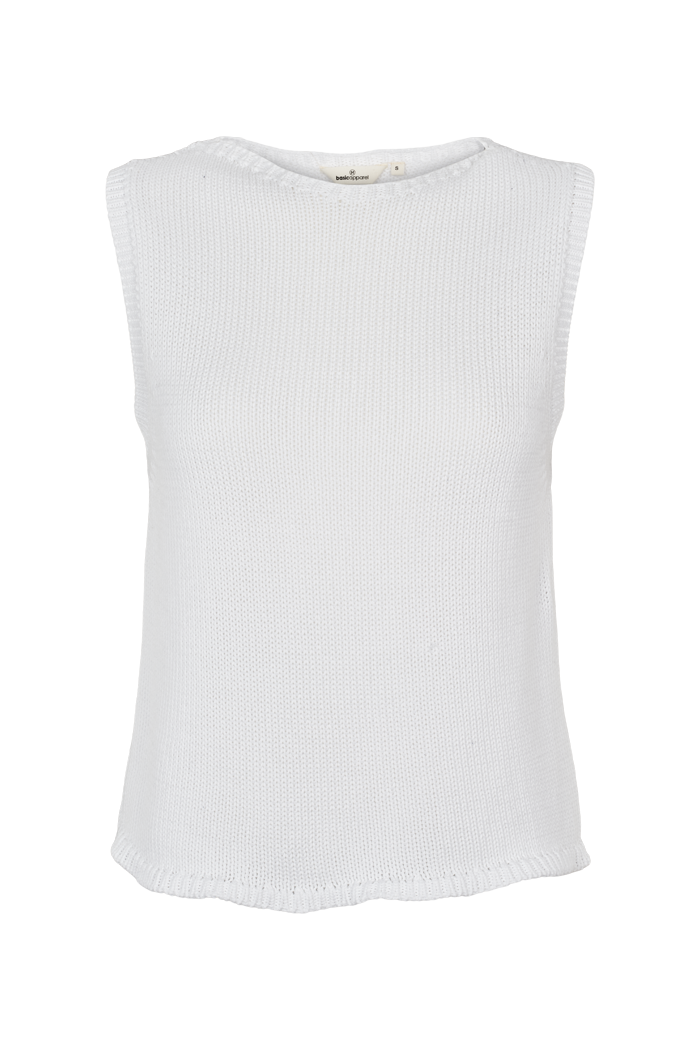 basic-apparel-cia-strickweste-bright-white-bio-baumwolle image 1