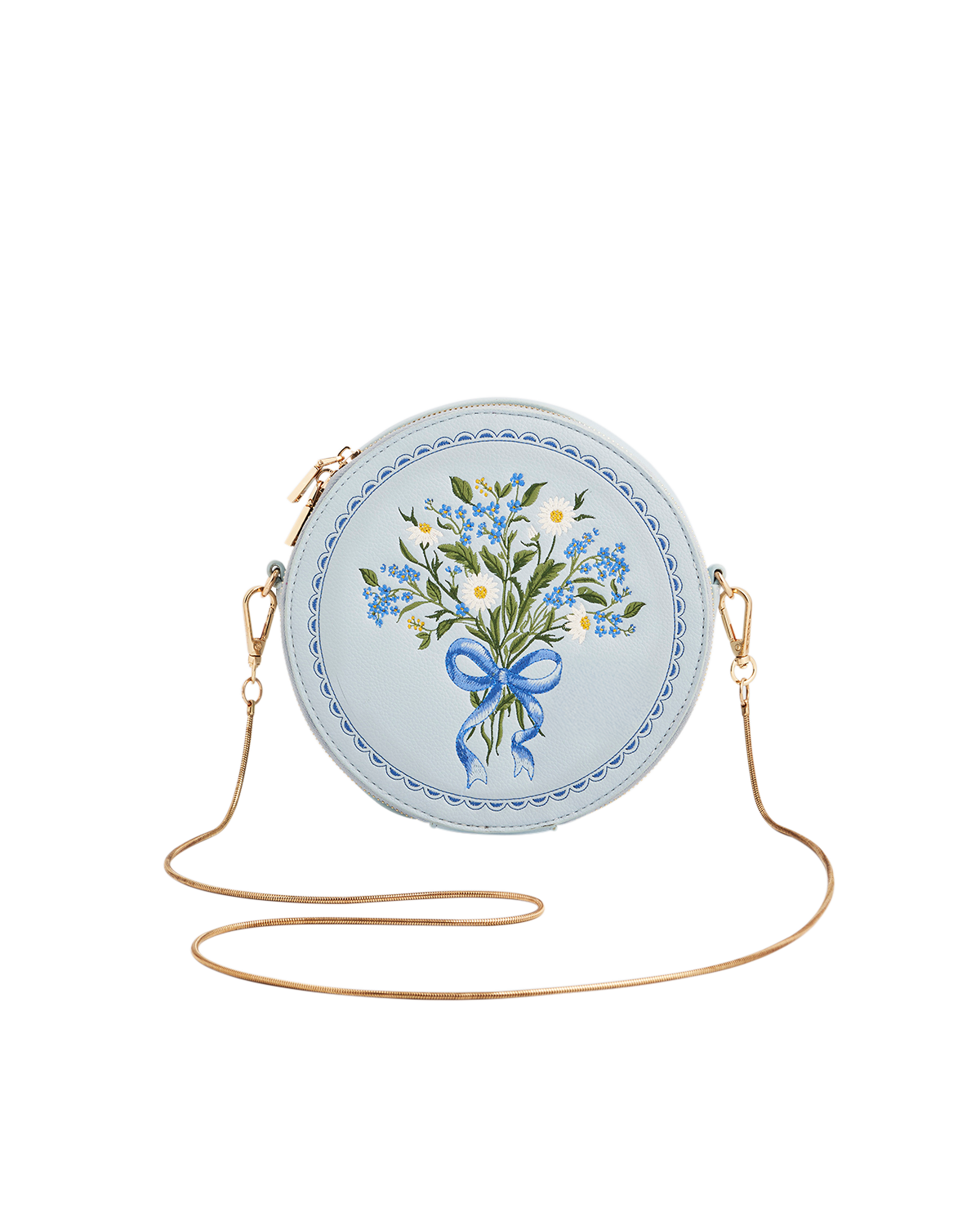 fable-england-isabel-floral-bow-tasche-blau-rund-bestickt image 1