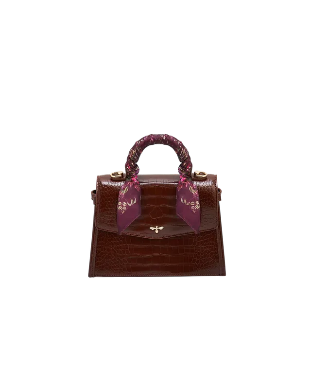 fable-england-eliza-handtasche-bordeaux-kroko-klein image 1