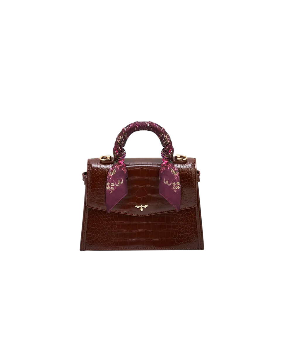 fable-england-eliza-handtasche-bordeaux-kroko-klein image 1