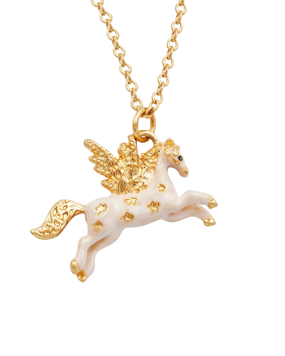 fable-england-pegasus-halskette-gold-emaille-anh-nger image 1