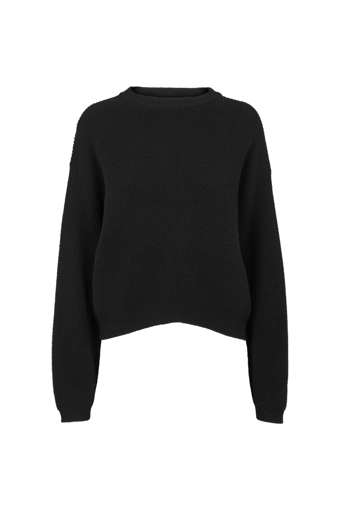 basic-apparel-line-pullover-black-oversized-recycling-wolle image 5
