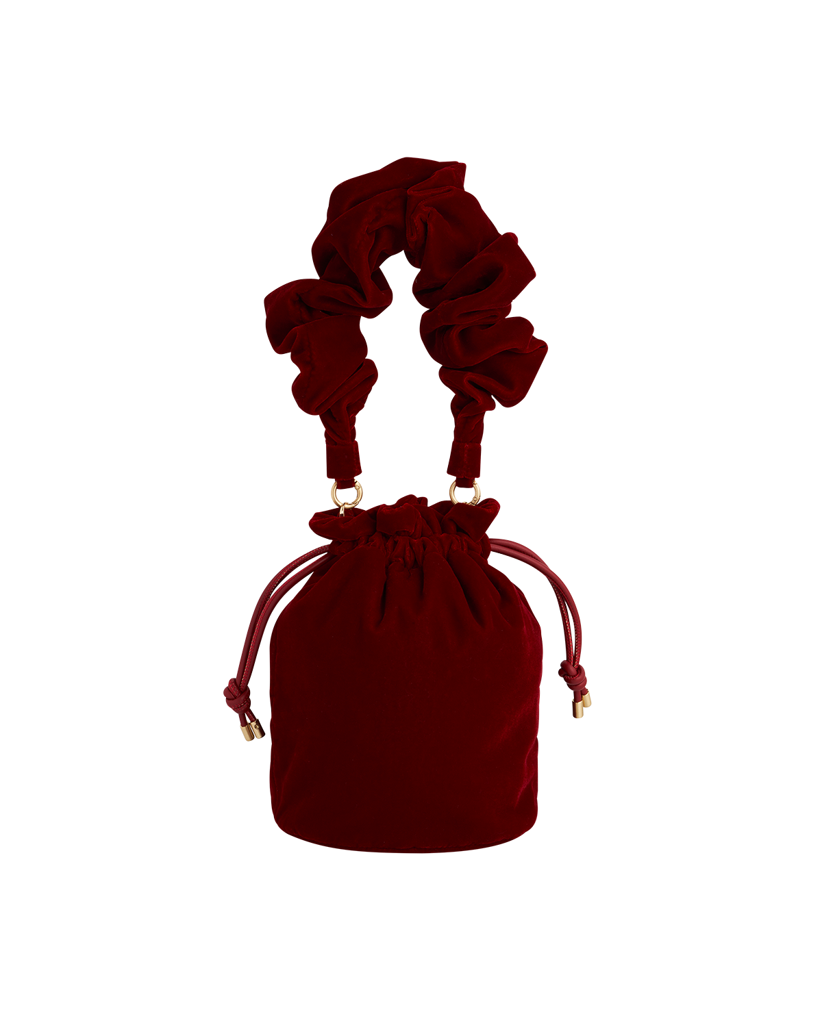 fable-england-handbags-ruby-bucket-bag-rot-samt-kordelzug image 6