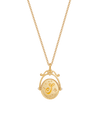 fable-england-jewellery-s-initial-halskette-sonnenblume-gold image 4