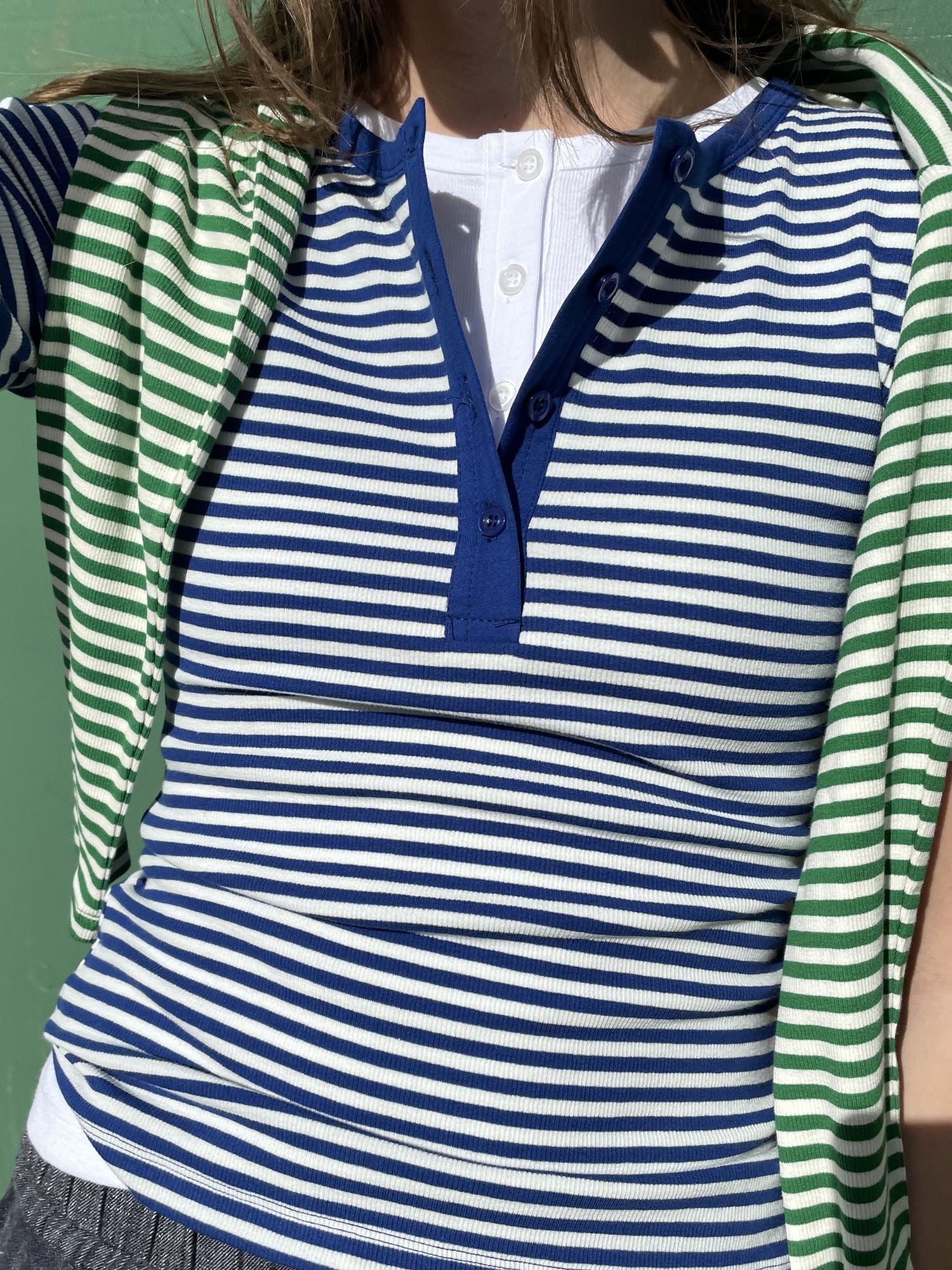 basic-apparel-ludmilla-top-streifen-blau-bio-baumwolle image 7