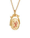 fable-england-r-initial-rose-gold-spinner-halskette-r image 7