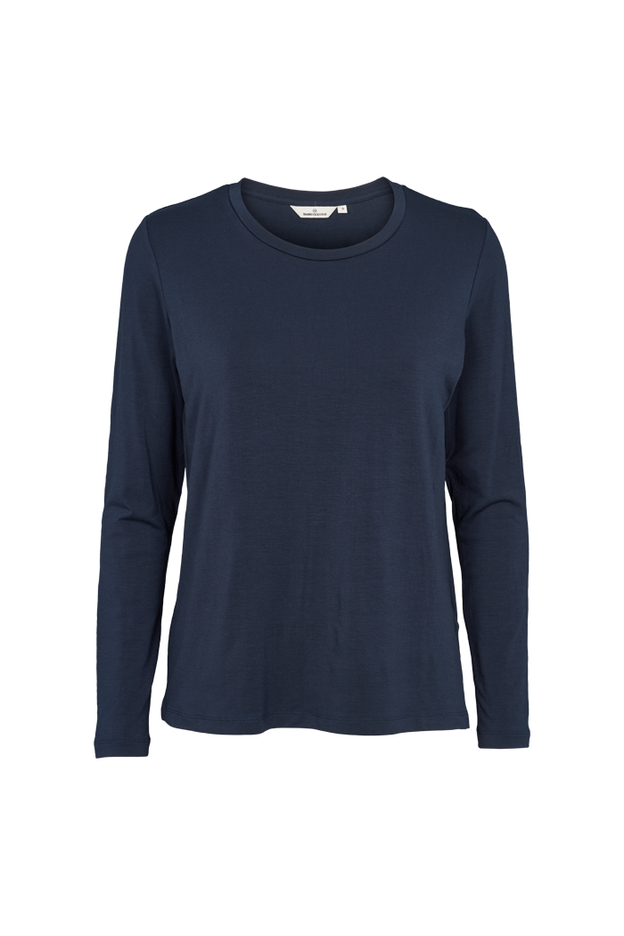 basic-apparel-jolanda-ls-tee-langarmshirt-navy-tencel image 5