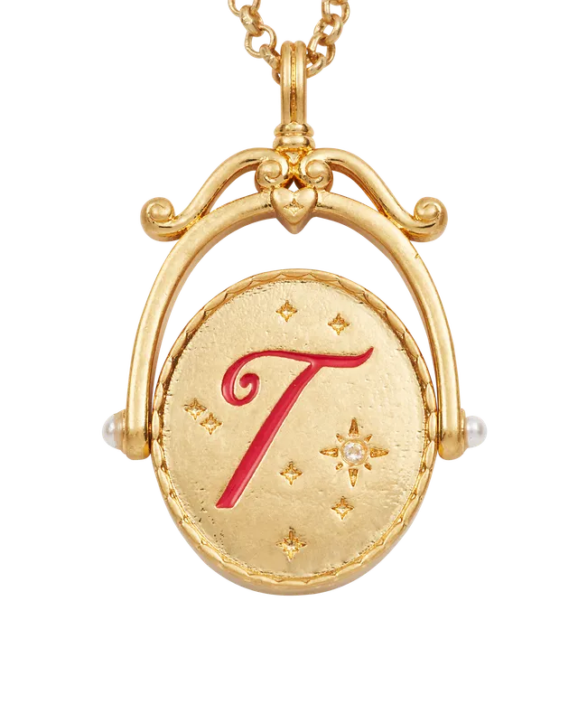 fable-england-t-initial-tulip-halskette-gold-spinner-tulpe image 1