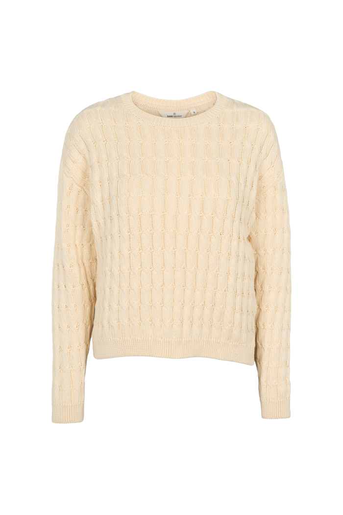 basic-apparel-minie-sweater-whisper-white-zopfstrick image 1