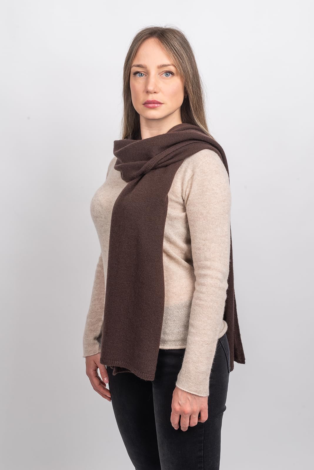 dalle-piane-cashmere-schal-breit-100-kaschmir-braun image 4