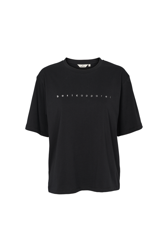 basic-apparel-raja-logo-tee-t-shirt-schwarz-bio image 1