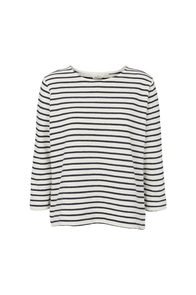 basic-apparel-mint-loose-tee-t-shirt-bio-weiss-blau-3-4-arm image 1
