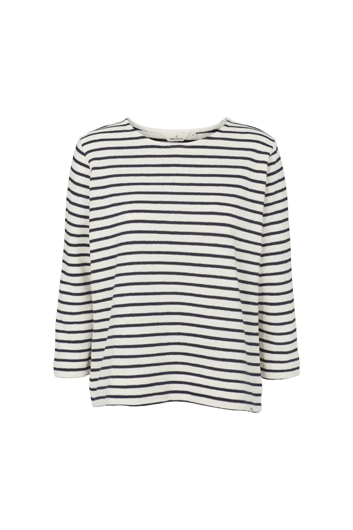 basic-apparel-mint-loose-tee-t-shirt-bio-weiss-blau-3-4-arm image 1