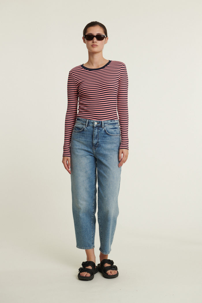 basic-apparel-ludmilla-ls-tee-langarmshirt-sky-captain-bio-baumwolle image 4