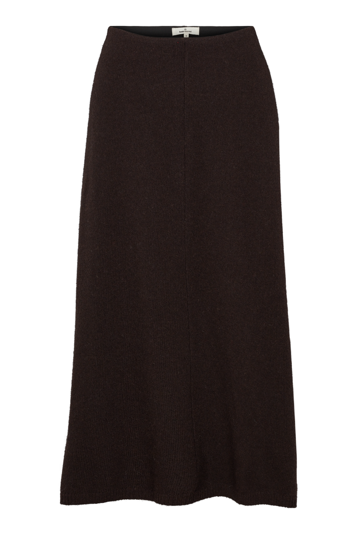 basic-apparel-lise-3-4-skirt-strickrock-braun-wolle image 6