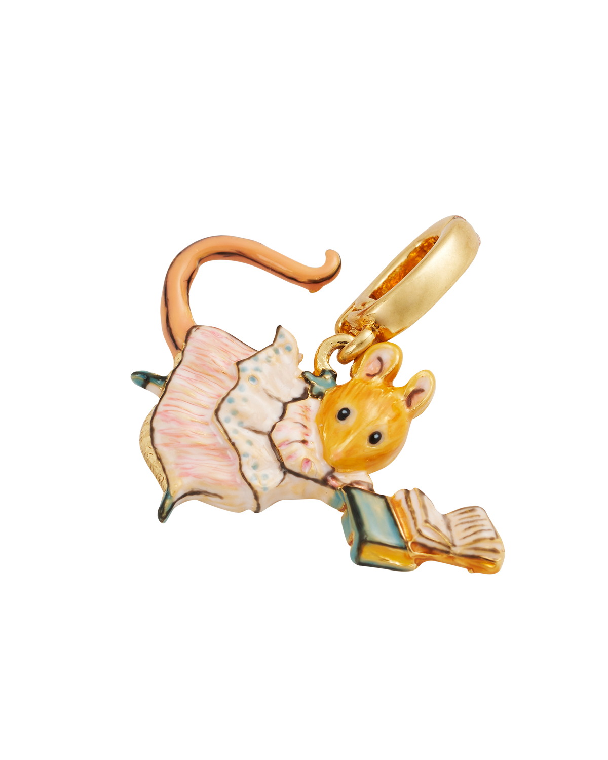 fable-england-peter-rabbit-appley-book-charm-gold image 3