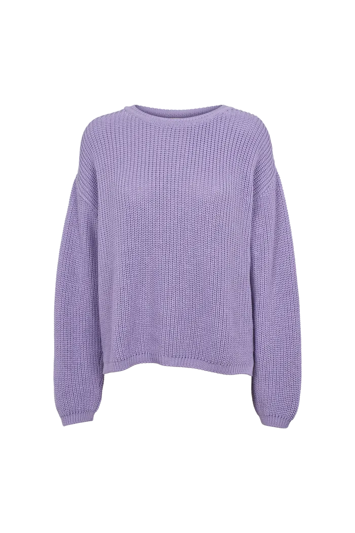 basic-apparel-suna-sweater-pullover-violett-bio-baumwolle image 1