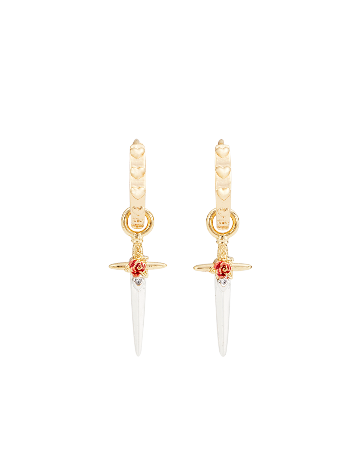 fable-england-rose-dagger-huggie-ohrringe-gold image 1