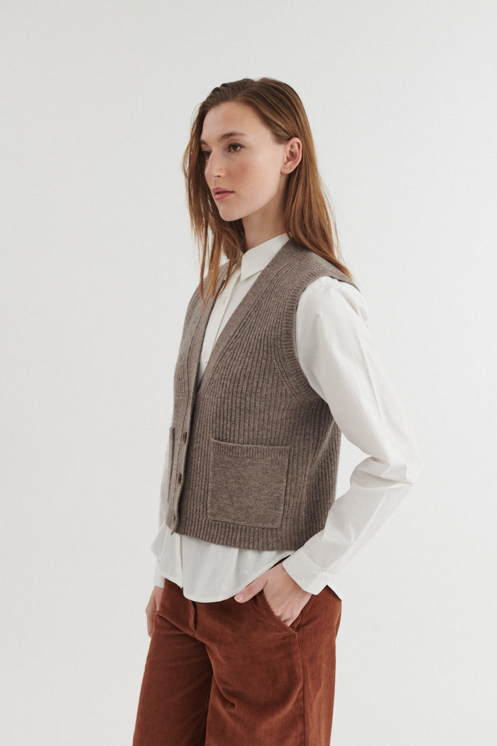 basic-apparel-liz-weste-portobella-merinowolle-damen image 3