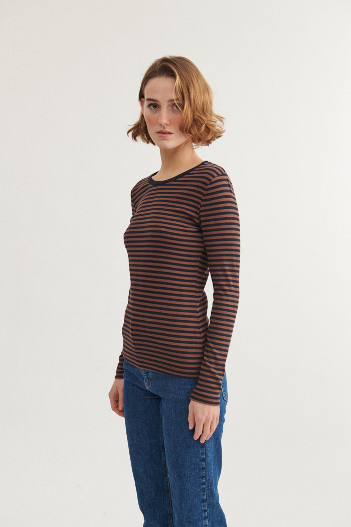 basic-apparel-ludmilla-ls-tee-langarmshirt-carafe-bio-ripp image 2