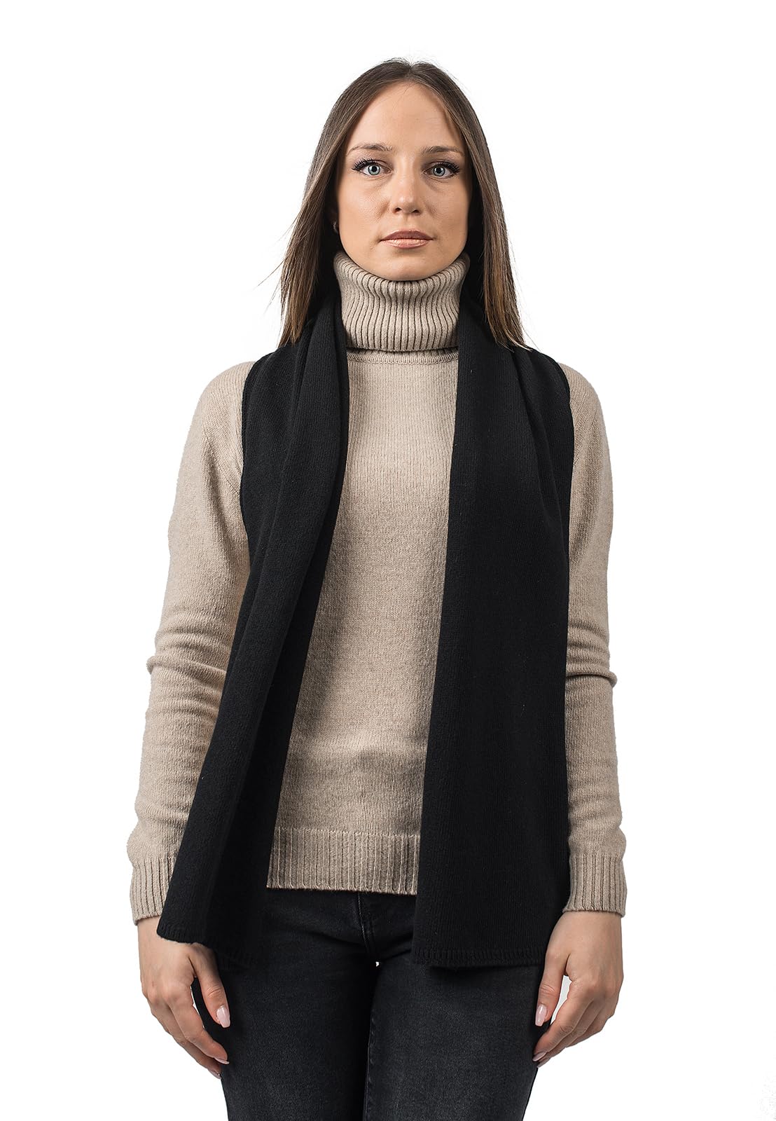 dalle-piane-cashmere-scarf-damen-schal-beige-regenerierter-kaschmir image 6
