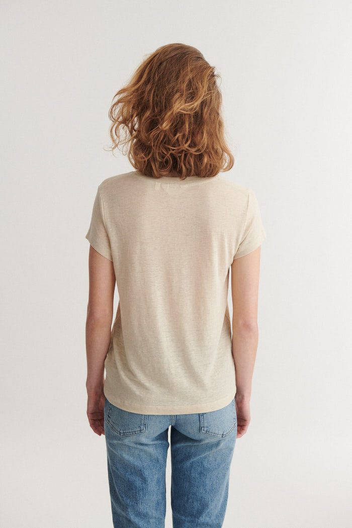 basic-apparel-ashly-ss-tee-summer-sand-leinen image 3