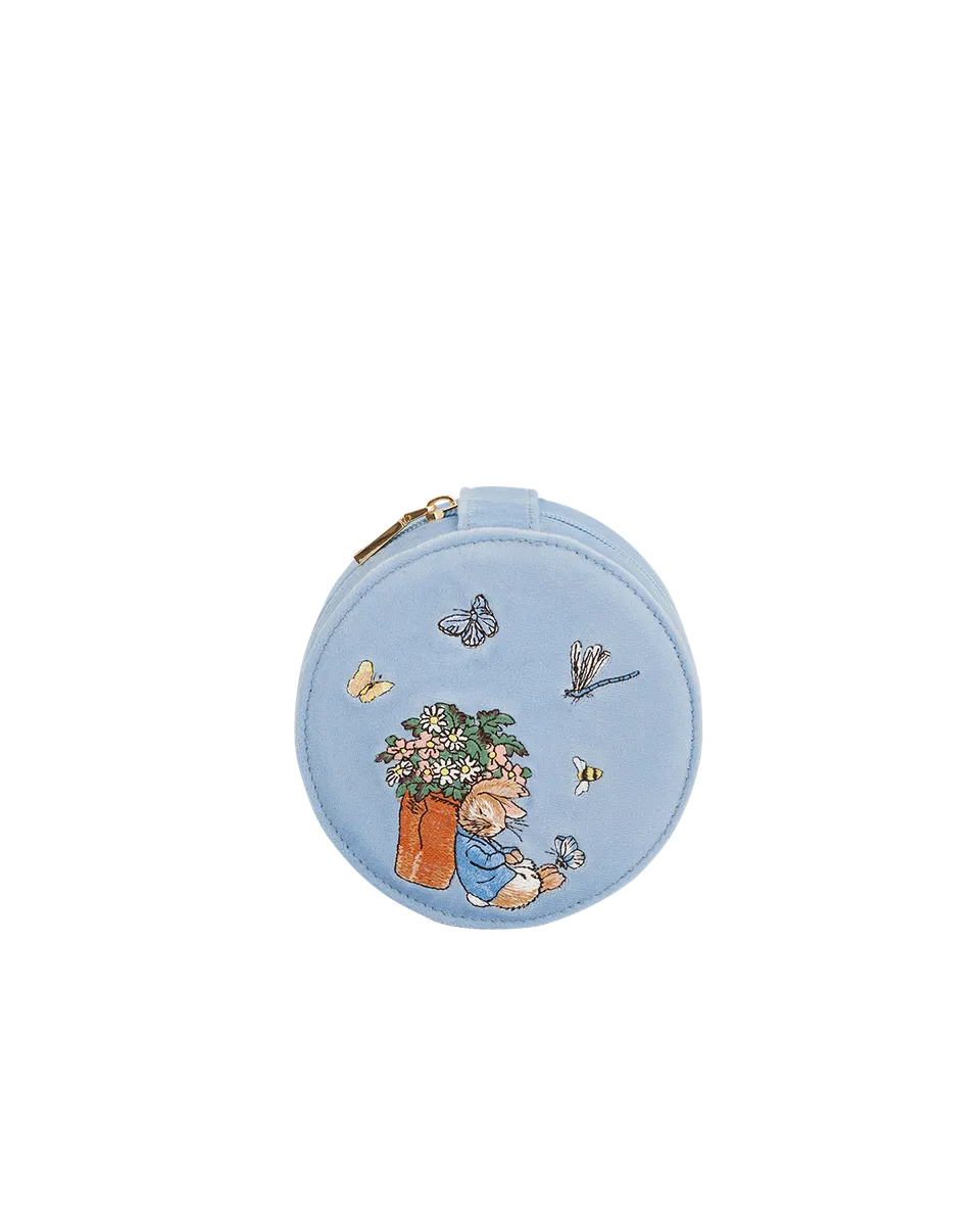fable-england-peter-rabbit-schmuckk-stchen-blau-samt-rund image 1